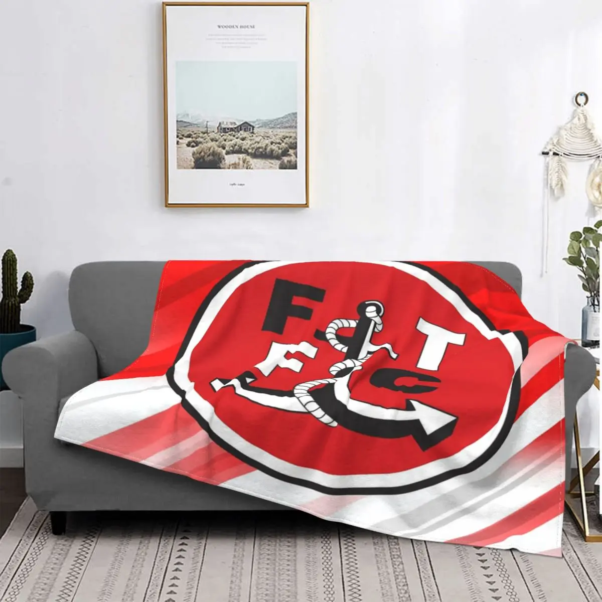 

Fleetwood Town FC домашнее одеяло, покрывало для кровати, клетчатое покрывало для кровати, муслиновое покрывало с капюшоном, Детское покрывало