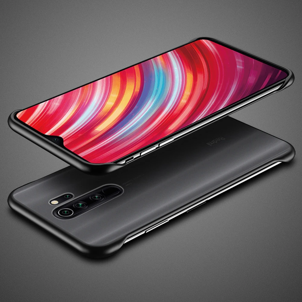 Матовый телефон случае для Redmi Note 8 Pro задняя крышка устойчиво к отпечаткам