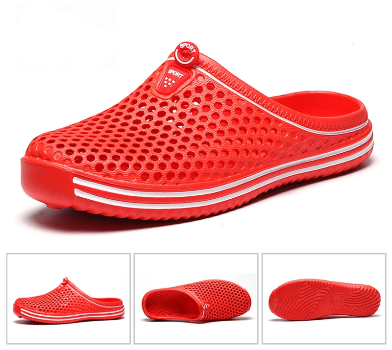 

2020 men sandals women sandals summer beach slippers breathable sandals casual home slippers hole shoes