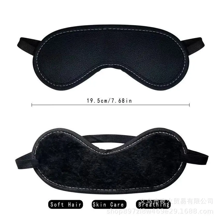 

SM Eleven-Piece Two-Sided Leather Sexy Suit Plush Set Tied Bondage Alternative Toy