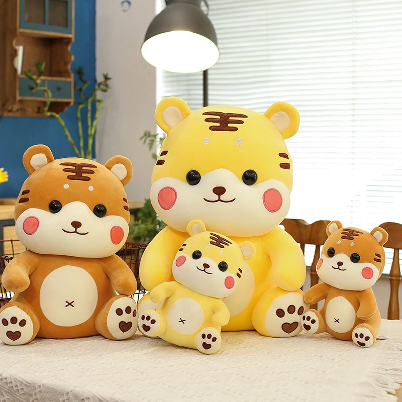 

23 см, 40 см, 50 см, милая мультяшная модель, удобное и мягкое животное, тигр, подарок на день рождения для детей