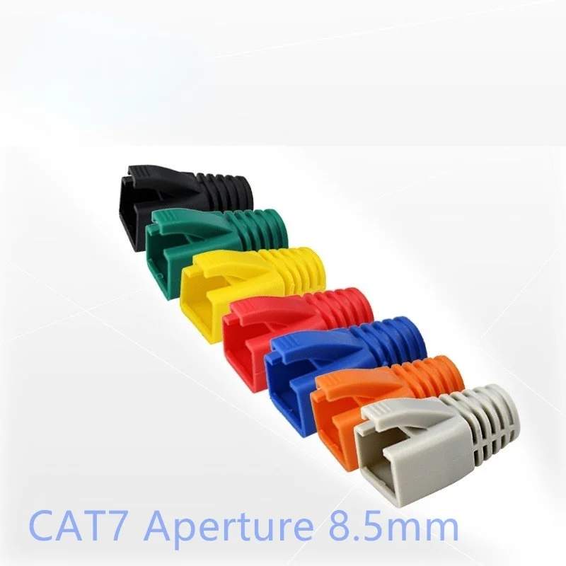 

Cat 7 Plug Protective Multicolour Boots Sheath Color Bush OD 8.5mm RJ45 Cat7 Caps Cat6a Network Ethernet Cable Connector