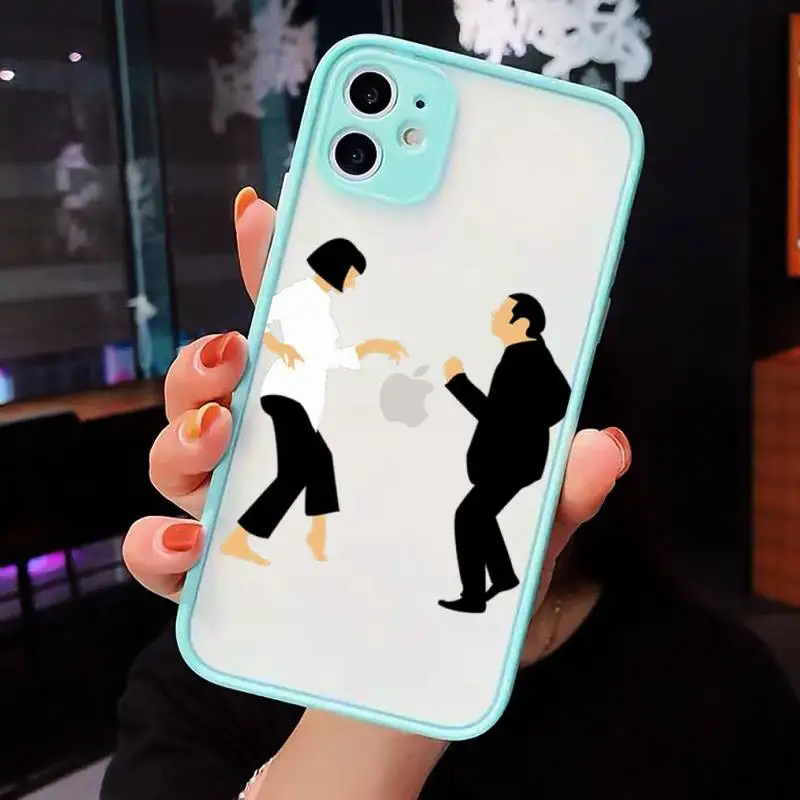 

Greatest movie ever made Pulp Fiction Phone Cases matte transparent For iphone 7 8 11 12 plus mini x xs xr pro max cover