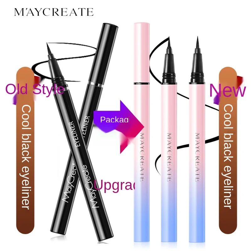 Водостойкая быстросохнущая подводка для глаз макияж стойкая косметика простой в