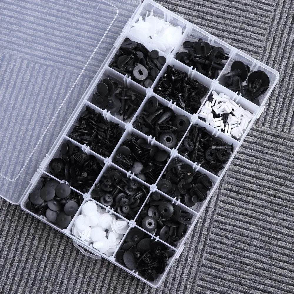 

435PCS Car Body Trim Clips Retainer Bumper Rivets Screws Car Push Type Bumper Fastener Rivet Clips Panel Push Fastener Kit