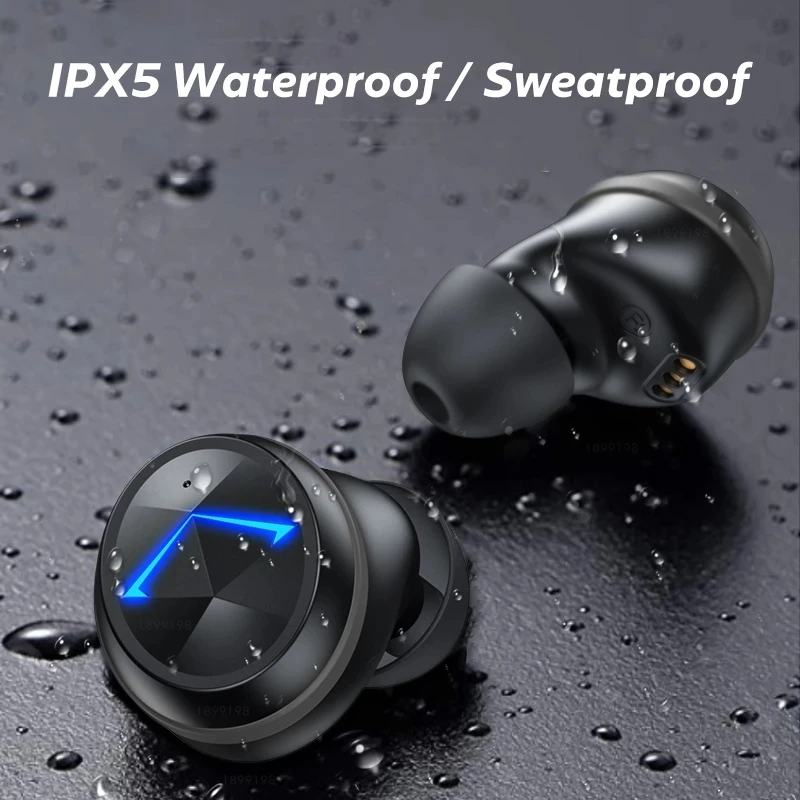 

TWS Bluetooth 5.0 Wireless Headphones Smart Noise Cancelling Sport Waterproof Headset Music Earbuds Wireless Earphones With Mic