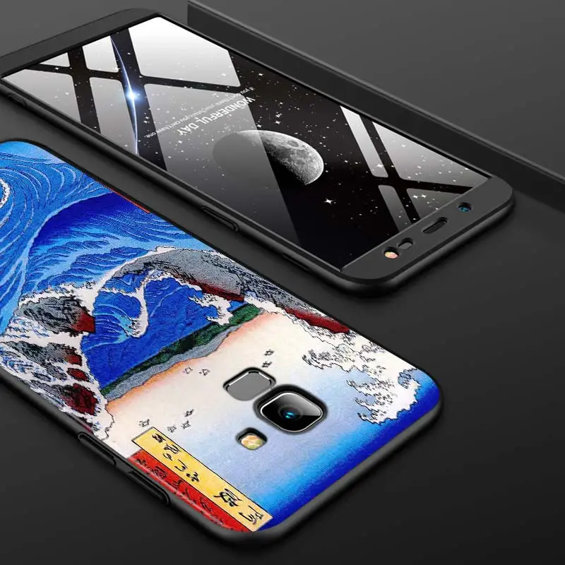 

Japanese wave illustration For Samsung Galaxy J2 J3 J4 Core J5 J6 J7 J8 Prime duo Plus 2018 2017 2016 Silicone Phone Cover