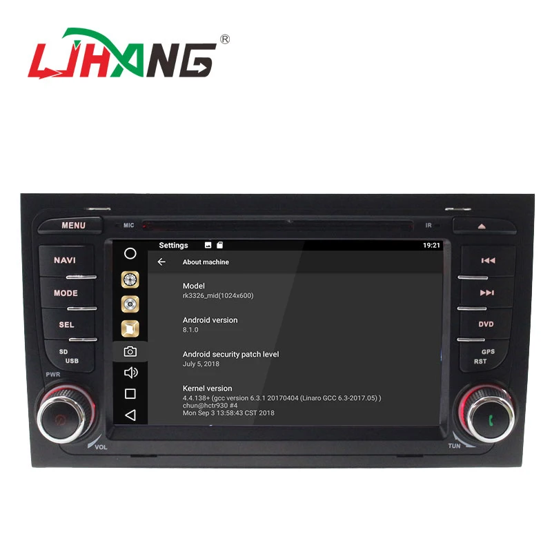 Автомобильный DVD плеер LJHANG Android 8 1 для Audi A4 S4 RS4 2002 2008 WIFI мультимедийный GPS Navi 2 Din