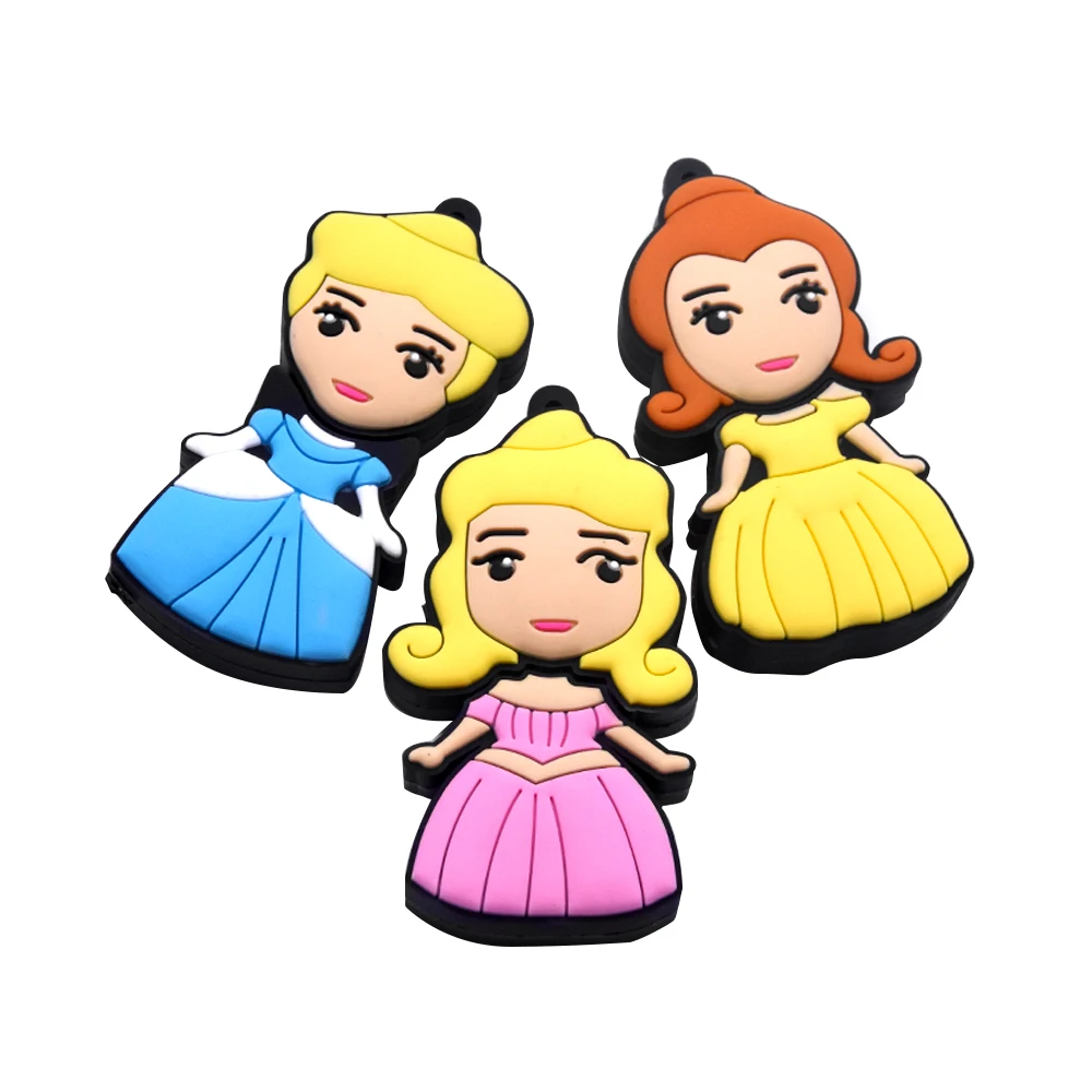 Супер мини флеш накопитель креативные Мультяшные игрушки принцесса USB карта