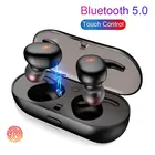 Наушники-вкладыши TWS с Беспроводной спортивные Bluetooth наушники Портативный Беспроводной Bluetooth 5,0 Touch наушники 3D стерео звуковая гарнитура С микрофоном