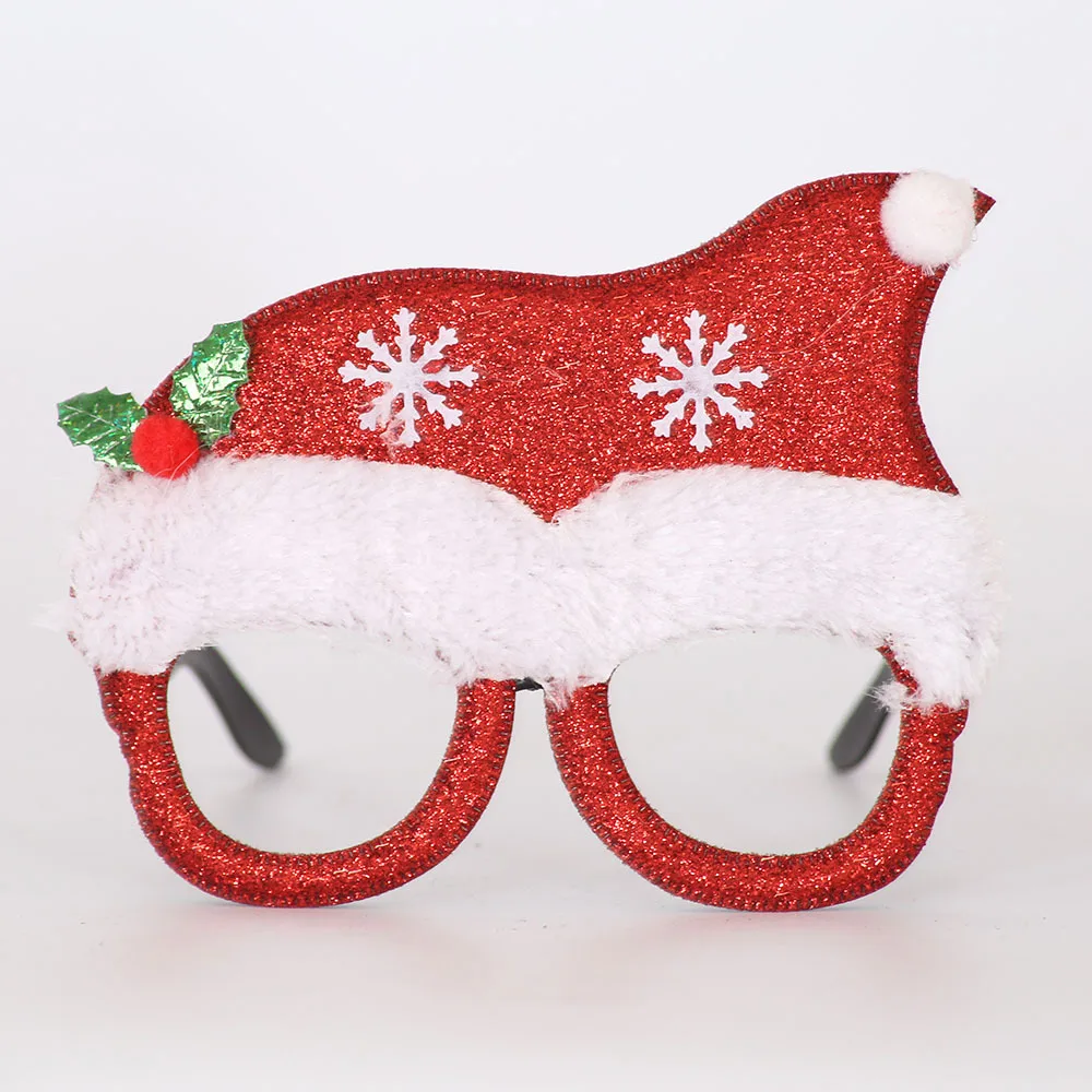 Merry Christmas Glasses Santa Snowman Xmas Tree Frameless Adult Kids Spectacle Frame Photography Props | Дом и сад