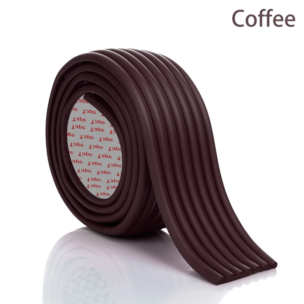 Coffee 2 м самоклеящаяся полоска детский защита для стола защита кромок письменного стола подушки протектор надежную защиту утепленные бампер мебельная фурнитура - Цвет: Coffee