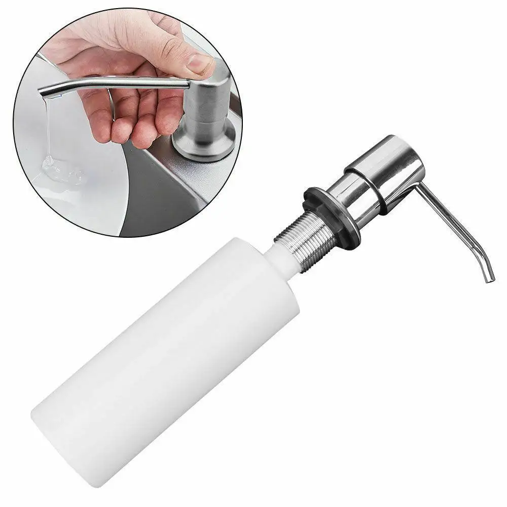 

300ML Stainless Steel Soap Dispenser Kitchen Sink Soap Hand Liquid Pump Bottles Hand Soap Dispenser Pump Connect to Soap Bottle