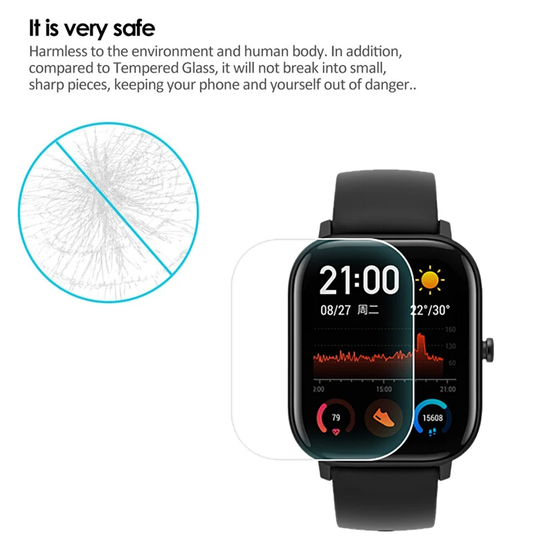 Для Amazfit GTS ультратонкая Взрывозащищенная защитная пленка из термополиуретана для Xiaomi Huami Amazfit GTS Smart Watch