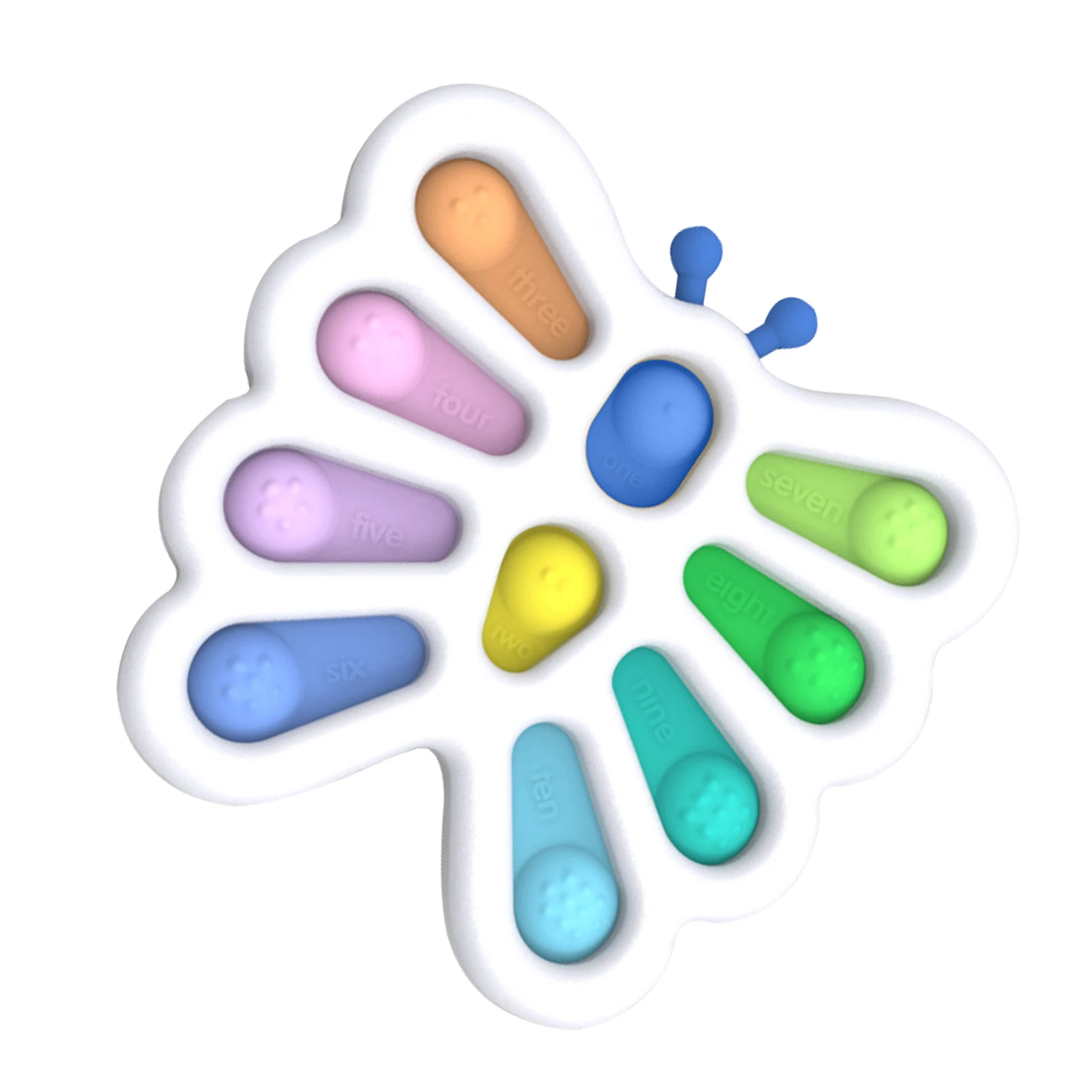

Fidget Dimple Toy Silicone Stress Relief Early Educational Toy For Adult Kid Push Bubble Fidget Sensory Toy Stress Reliever Toys