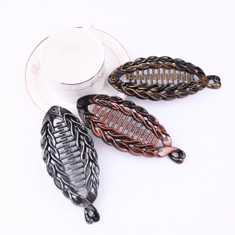 Заколка для волос женская в форме рыбы большая винтажная девушки заколка |