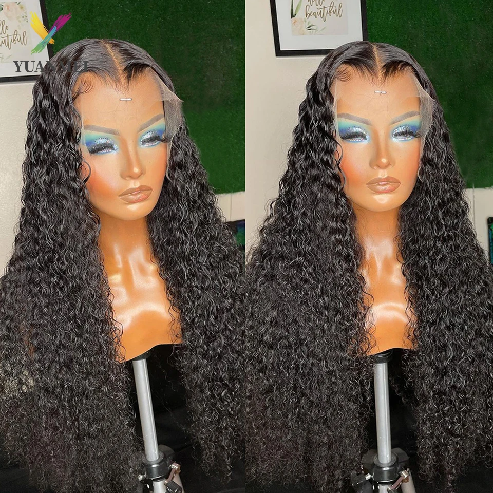 Brazilian 30 inch Afro Kinky Curly Lace Front Human Hair Wig Curly Deep Frontal Wigs For Women Wet And Wavy Lace Front Wig
