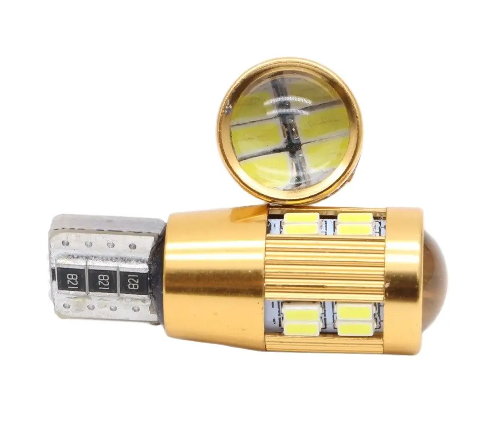 10X автомобисветодиодный светодиодная CAN-шина T10 W5W без ошибок 22 SMD 3014 LED клиновидный