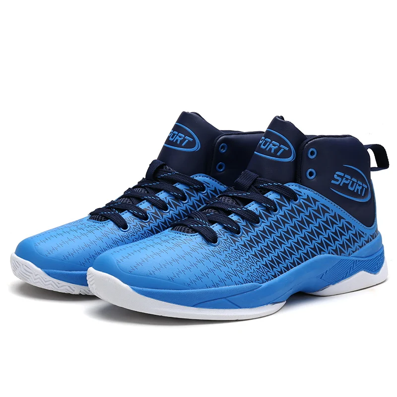 

Men's Breathable Basketball Footwear Outdoor Cushioning Basketball Sneakers High-top Comfortable Athletic Trainers High Quality
