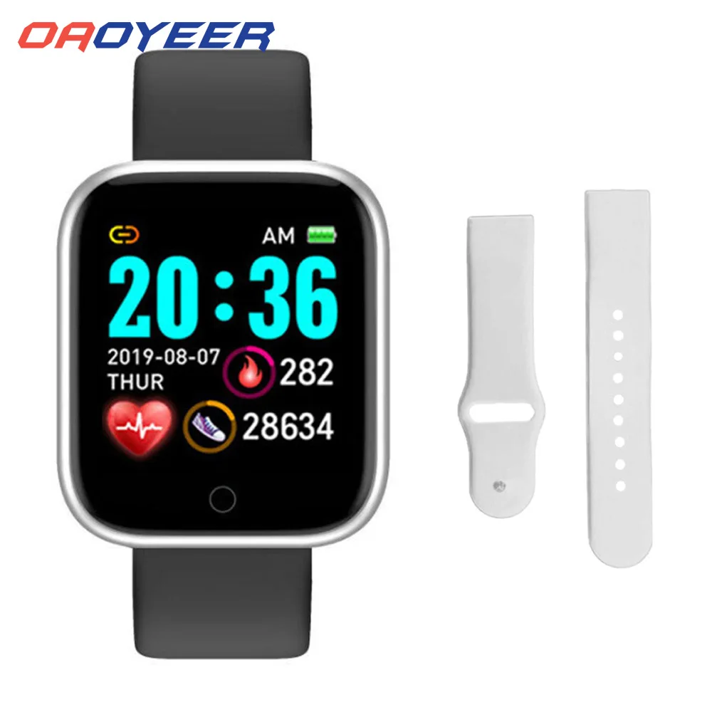 Умные часы Y68 D20 Pro для мужчин и женщин, умные часы для Apple IOS, Android, пульсометр, измерение кровяного давления, спортивный трекер, браслет