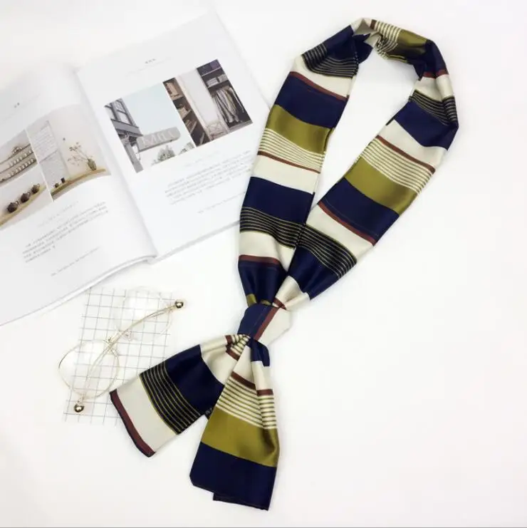 Элегантный женский квадратный шелковый атласный шарф на ощупь Летний Новый