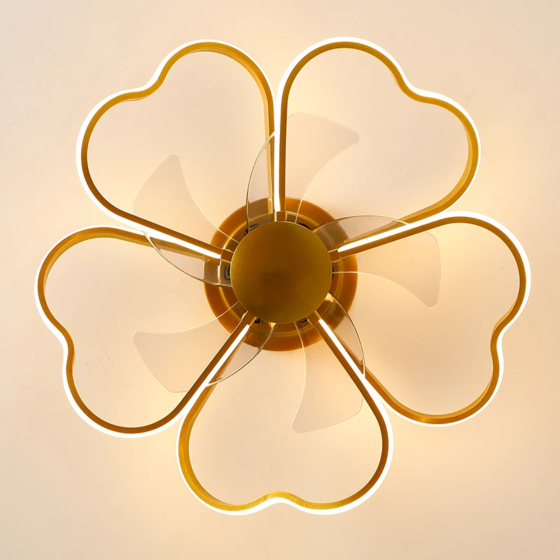 

Modern simple ceiling fan decorative LED remote control bedroom fan lamp AC220V / 110V bedroom fan lamp free delivery