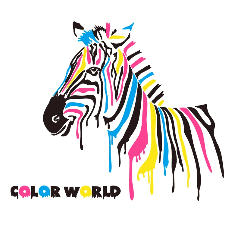 

WS48 Cartoon zebra 3D stereoscopic wall sticker children's room decorative paper Nursery Wall Art Painting decoration