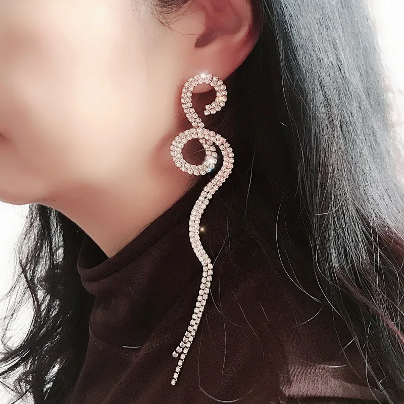 Женские Висячие серьги с длинной кисточкой глянцевый золотистый Серебристый