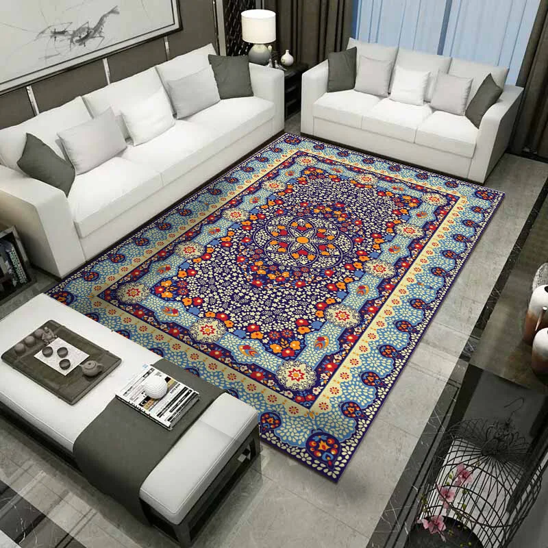 

Turkey Persian Geometric Parlor Carpets Big Rugs for Living Room Home High Quality Large Bohemian Style Area Rugs for Bedroom