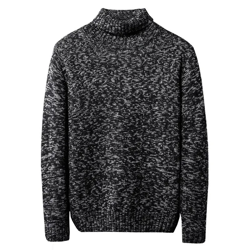 Повседневные мужские свитера с высоким воротником, новинка 2021, Осень-зима, мужской теплый свитер, удобный пуловер, модная мужская одежда, од...