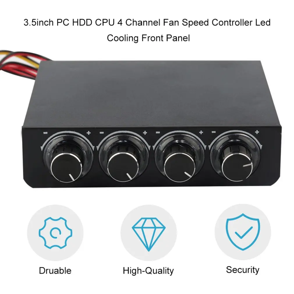 3 5 дюймовый контроллер скорости вентилятора ПК жесткий диск процессор 4