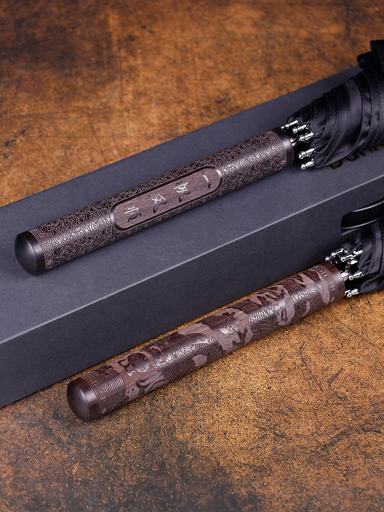 Творческий большой зонт из дерева с длинной ручкой Традиционный китайский