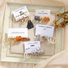 Набор модных серег для женщин и девушек YinYang, винтажные полимерные серьги-подвески Y2K с красочными бабочками и сердцами в богемном стиле для свадебной вечеринки