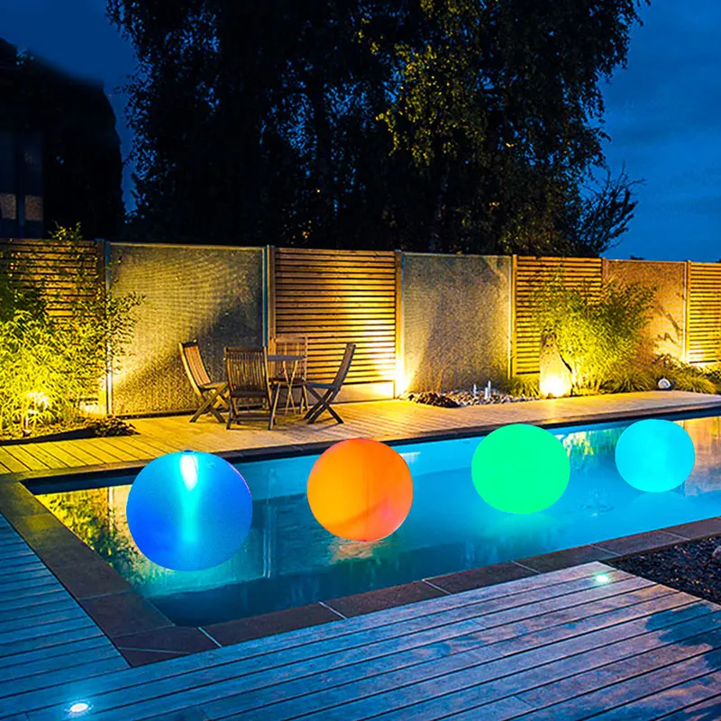 

Solor Powered LED Light Ball Inflatable Floating Windproof Waterproof Light for Pool Christmas Party Decor FAS6