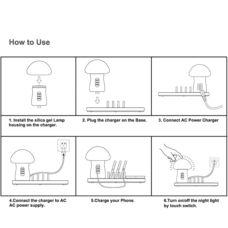 USB-зарядное устройство для телефона Беспроводная зарядка стандартная базовая