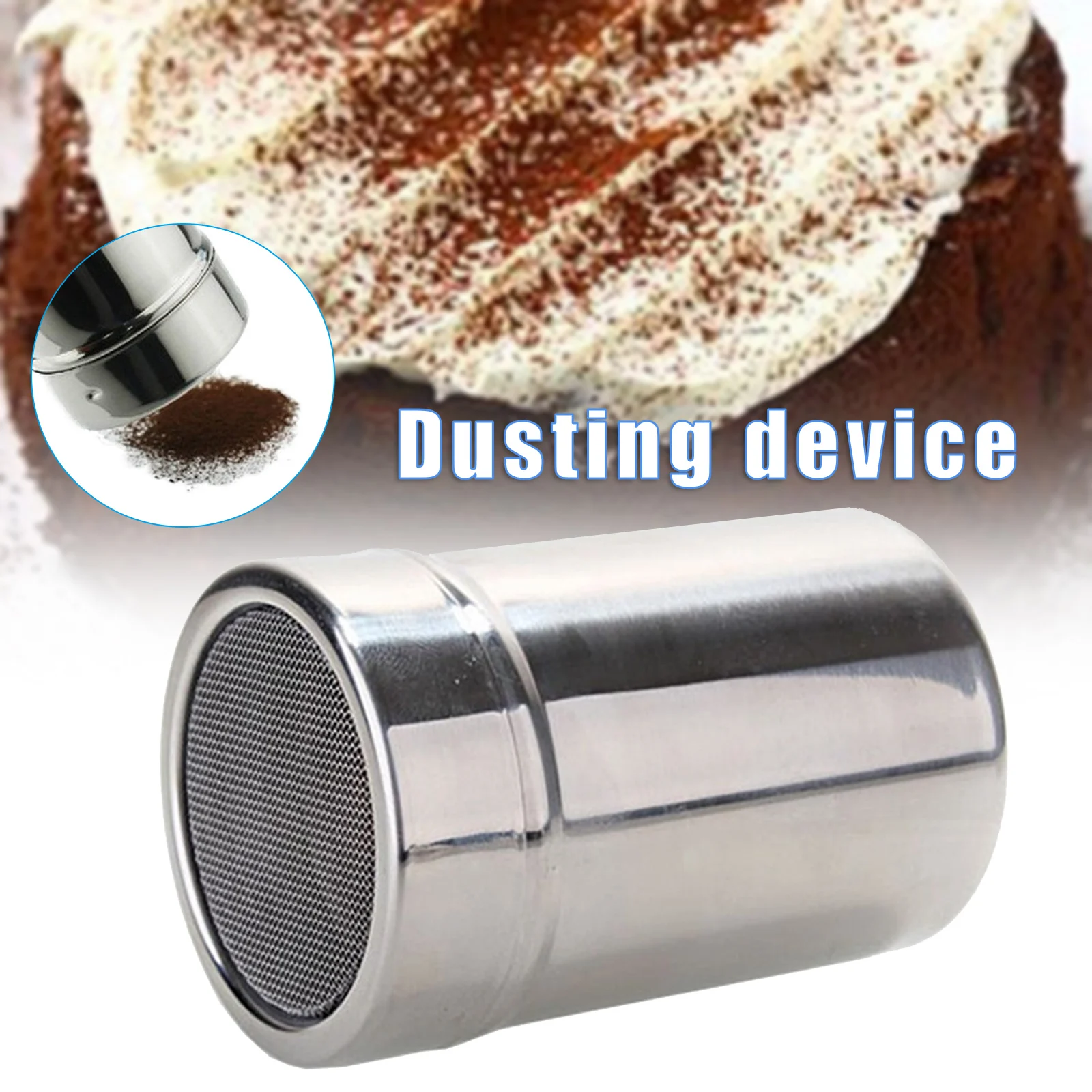 Многофункциональный шейкер для муки из нержавеющей стали сетчатый пудры