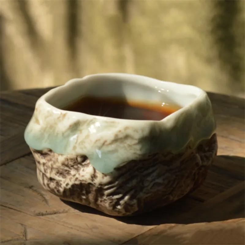 Чайная чашка с имитацией камня из японского селадона для Пуэра Керамическая