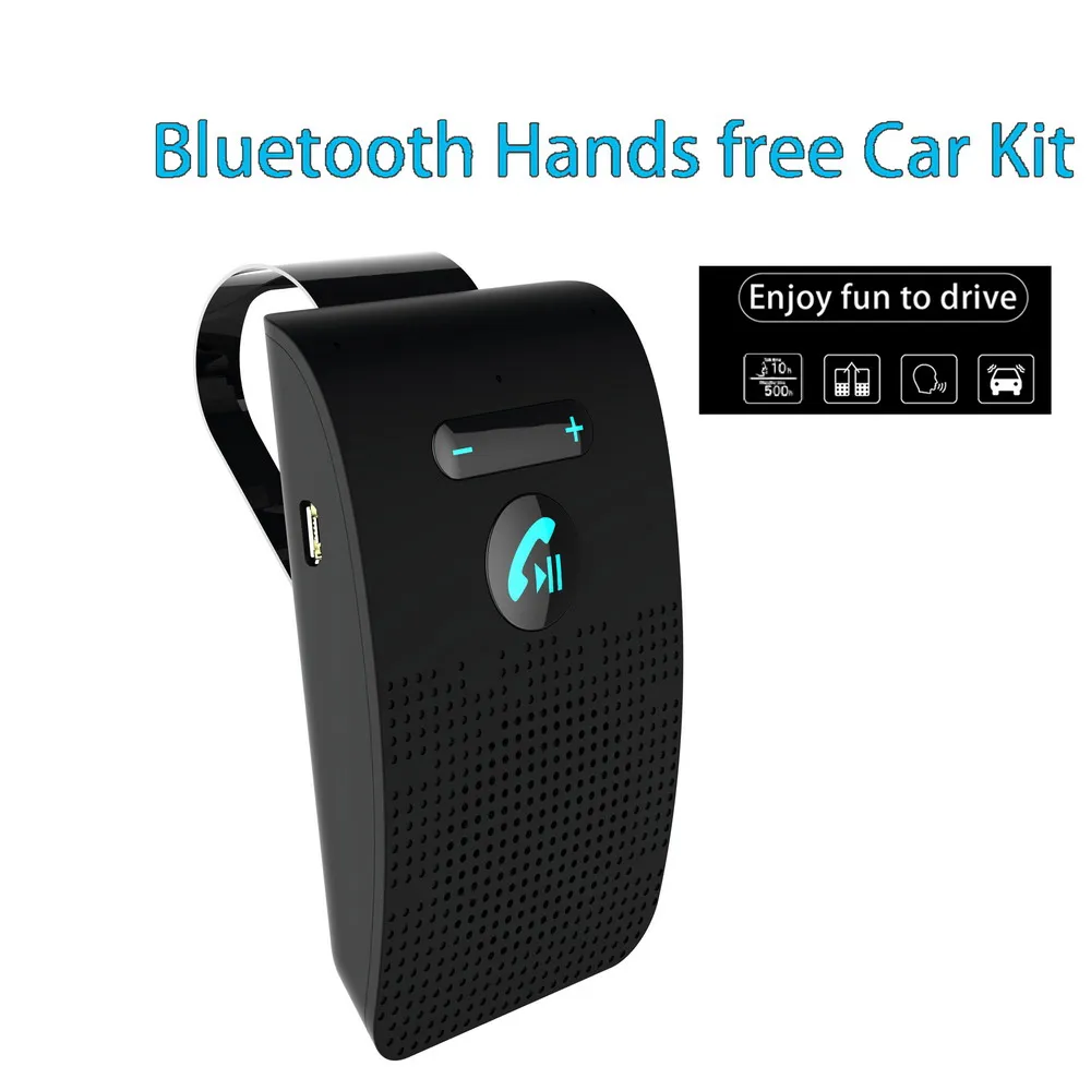 

Автомобильный беспроводной Bluetooth MP3-плеер, комплект громкой связи с микрофоном, солнцезащитный козырек, клипса, музыкальный адаптер, универ...