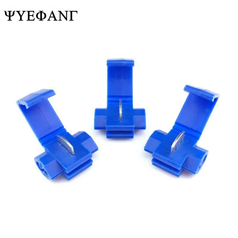 10PCS 5V-220V Line Connector 10-24A Terminal Joint Blue Red Quick Connection Clip Wire Crimp Splitter Lip Break Clamp | Обустройство