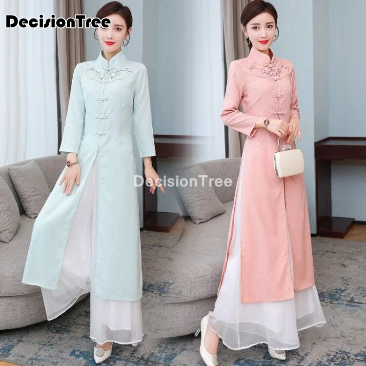 

2021 chinese dress chinese national cheongsam satin vintage costume dress socialite elegant women dresses qipao oriental dress