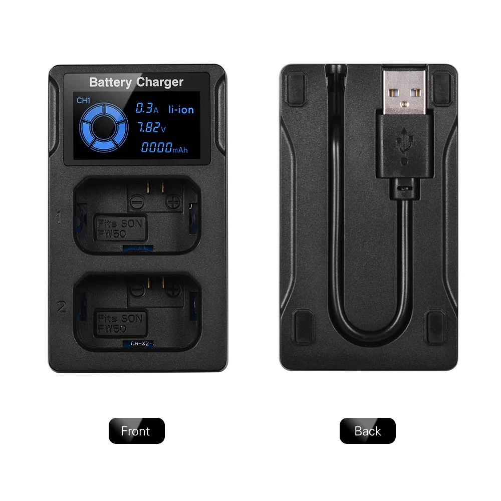 Andoer USB быстрая камера зарядное устройство для Nikon EN-EL14/EN-EL15/sony FW50/NP-FZ100/Canon LP-E8/LP-E6/LP-E10/LP-E17 батареи