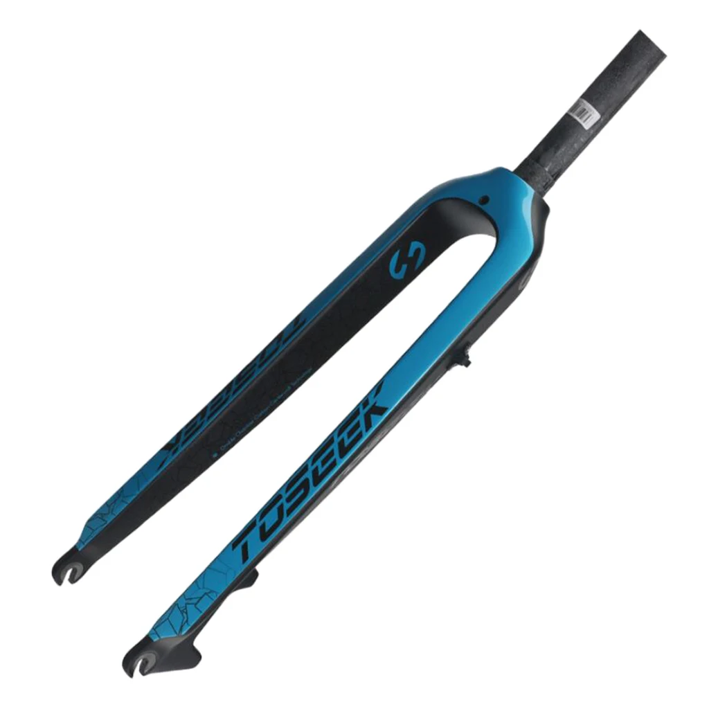 

Bike Lightweight Carbon Fiber Rigid Front Fork Threadless Fork for 28.6mm/1-1/8" Sterner Tubes and 26'' & 29 '' Wheels