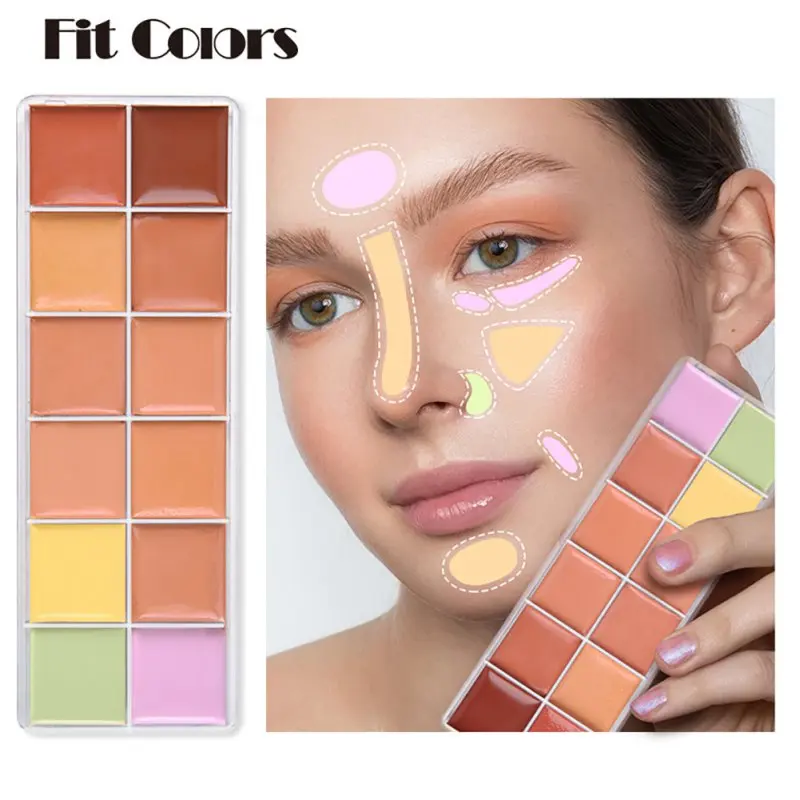 

Facial Camouflage Contour Palette Concealer Palette 12 Shades Make up Cream Cosmetics Color Correcting Makeup Palette