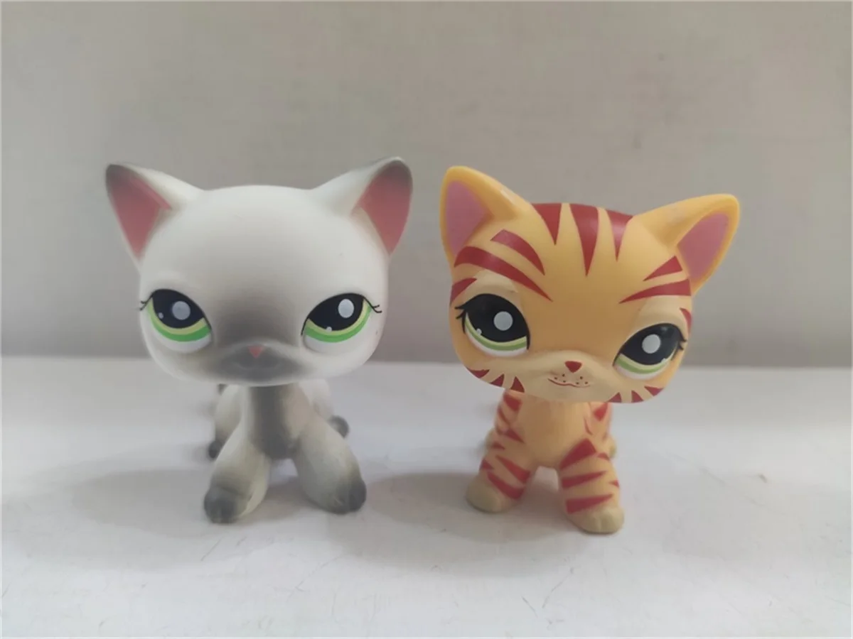Real Littlest Pet Shop 2 шт./лот Lps Коллекция игрушек фигурки животных детские подарки серия