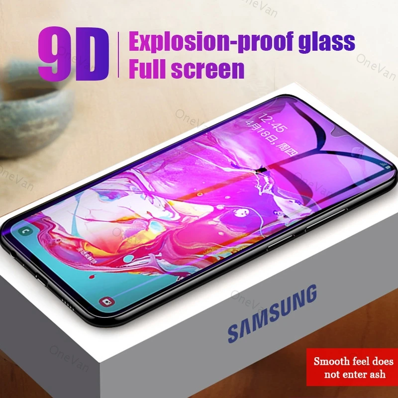 Полностью клеящаяся Защитная пленка для экрана Samsung A5 A7 A6 A8 A9 Plus Pro Полное покрытие