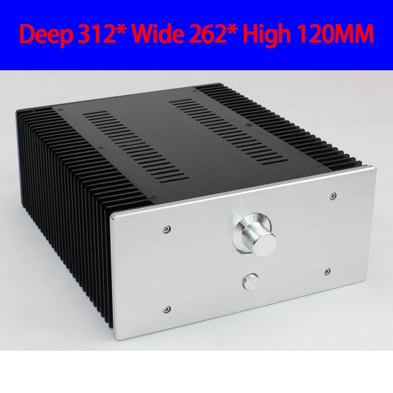 

KYYSLB 312*262*120MM WA75 All Aluminum Class A DAC Amplifier Chassis Box House DIY Enclosure with Feet Knob Amplifier Case Shell