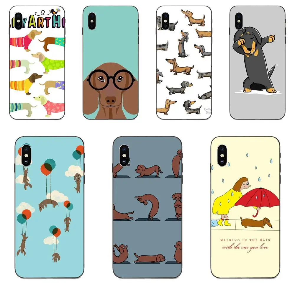 Dachshund Teckel Dackel собачий постер для Xiaomi Redmi Note 3 S 4 4A 4X 5 5A 6 6A 7 7A K20 Plus Pro S2 Y2 Y3 мягкие чехлы