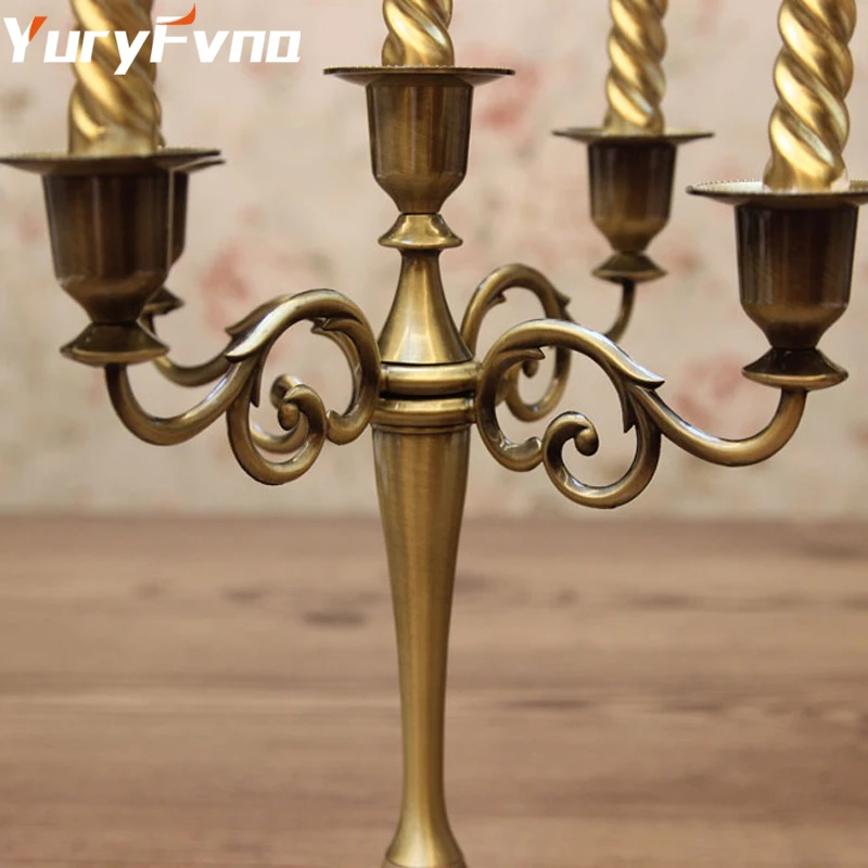 YuryFvna 3& 5 подсвечник Металлический Подсвечник для свадьбы