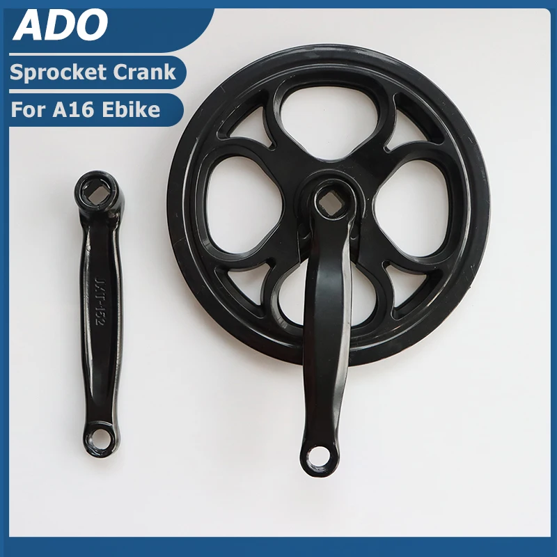 

ADO A16 Sprocket Crank Original Replacement Parts ADO Electric Bicycle Accessories Bicycle Part Crankset For A16 Cranks