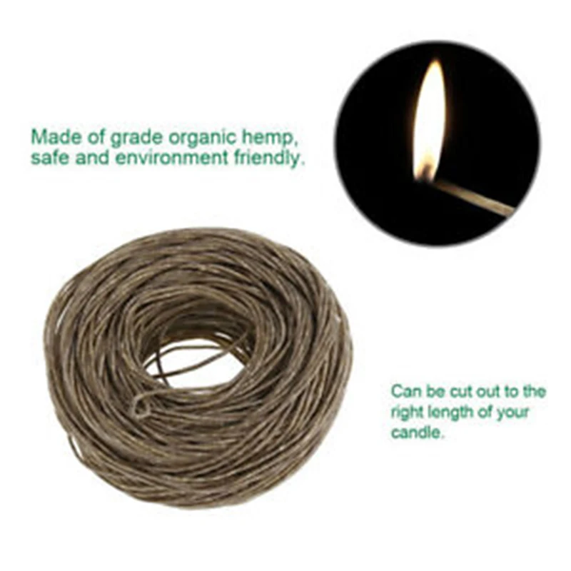 61 м шпуля пчелиный воск конопли свечные фитили фитиль электронная свеча делая